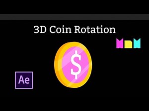 Fake 3D coin Rotate | Coin Rotation to 360 degree | After Effects Tutorial