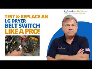 DIY LG Dryer Belt Switch Repair Made SUPER Easy!