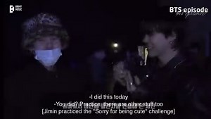 jimin telling yoongi that he practiced the "sorry i'm cute challenge" 😭 ctto. ~KookieWifeu💜 | BTS with LUV⁷