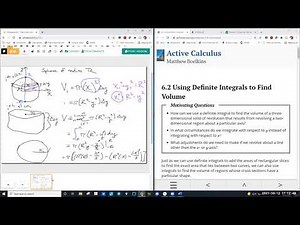 Volumes of Revolution - Definite Integrals
