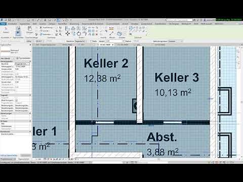 Revit Grundkurs: 2.7. Modellieren der nicht-tragenden Innenwände