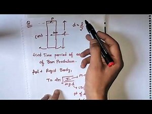 Time period of BAR PENDULUM.#oscillations