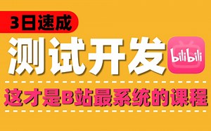 全套测试开发教程，从零开发前端 后端分离测试平台，| 测试工具、测试框架学完通关大厂不走弯路！