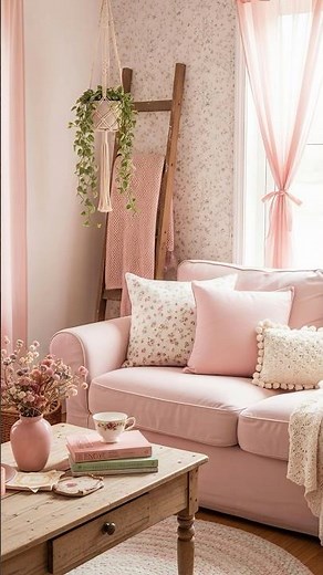 Pink Cottagecore Decor Ideas | Floral Wallpaper, Macramé & Vintage Charm #cozyhome
