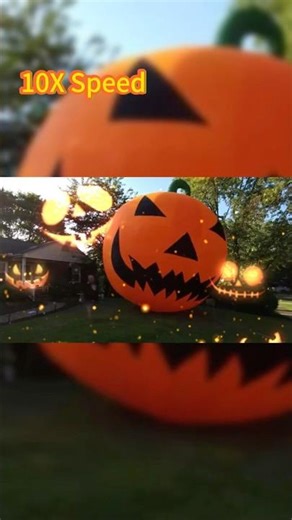 This Pumpkin Goes from Flat to Full in Mins — And It Glows at Night! 👻