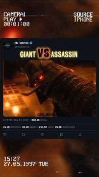 giant vs assassin #shortsfeed #shorts #aura #attitude
