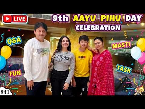 AAYU PIHU DAY 9 YEARS CELEBRATION | Ep 841 | Live celebration with Friends | Aayu and Pihu Show