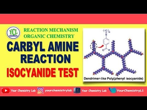 Carbyl amine reaction I Isocyanide test I Organic chemistry
