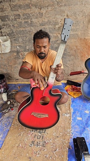 Our Collection on Instagram: "Musical Guitar Manufacturing Factory Process #reels #guitar #India #factory"