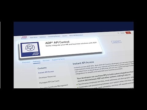 Integrate HR Systems using ADP® API Central
