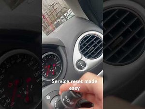 To reset the service light on the Renault Clio 3.