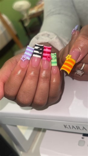 these are def one of my fav sets 😍 booking site and instagram in bio! #dmvnails #dmvnailtech #longnails #nailtech #nailsinpo