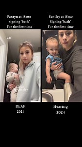 1.8M views · 10K reactions | My oldest (Deaf) & youngest (Hearing) signing BATH for the first time 3 years apart 凉 #sahm #mom #toddlermom #signlanguage #toddler #parenting #motherhood #Deaf #hearing #brothers #ASL #americansignlanguage #babysign | Brittney Nolte | Facebook