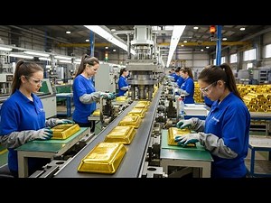 Inside the Gold Mining Factory: How Gold Is Extracted and Processed (Full Process)