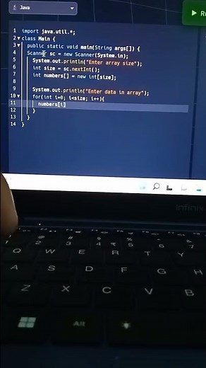Storing data by using an array in Java and taking input from user.