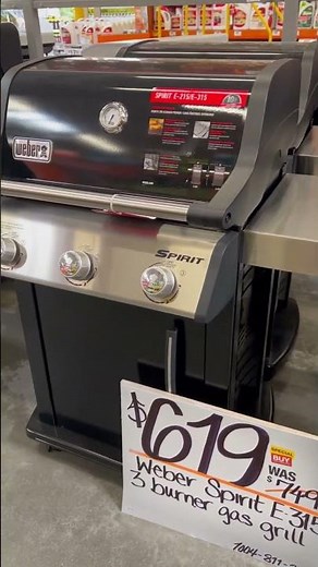 The Home Depot-Weber Spirit E-315 3-Burner Propane Grill in Black