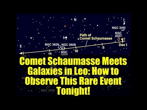 Comet Schaumasse Meets Galaxies in Leo: How to Observe This Rare Event Tonight!