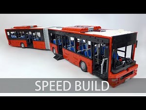 LEGO Technic MAN Lion's City G articulated low floor bus | speed build (photo sequence)