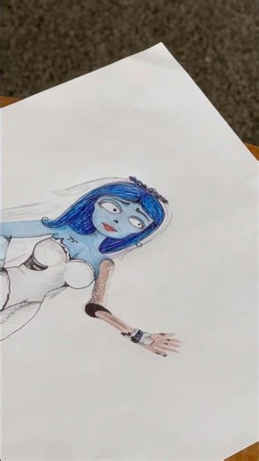 the corpse bride 💙 #art #drawing
