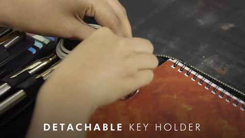 Leather Portfolio for Men A5 Leather Padfolio - Black Leather Binder Notebook Cover Holder Small Leather Business Portfolio Organizer Portfolio Folder Zipper Binder Business Card Holder, Pen Holder