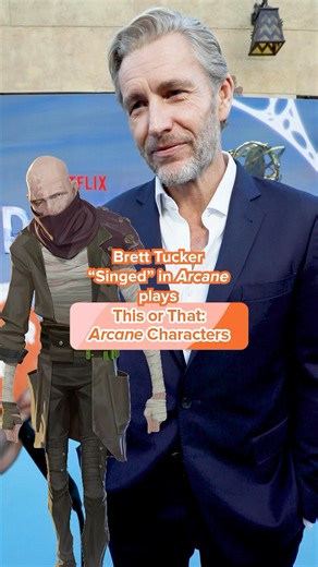 36K views · 14 comments | Catch Brett Tucker as Singed on Arcane now streaming on Netflix! #arcane #bretttucker #thisorthat #netflix #leagueoflegends #riotgames #celebsinapop #singed #singedarcane #arcanesinged | APOP | Facebook