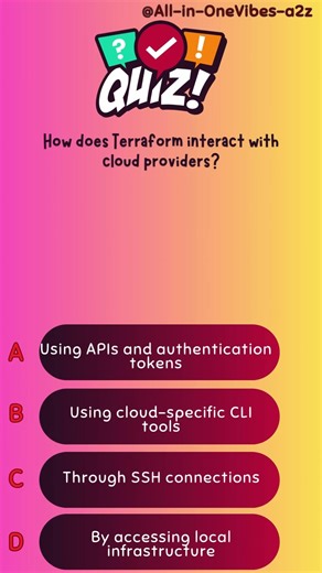 How does Terraform interact with cloud providers?