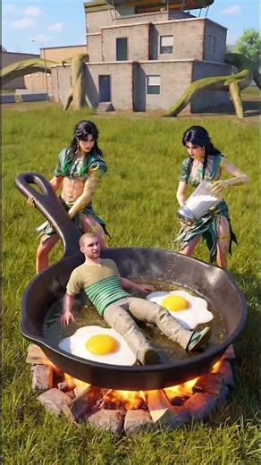 قلو فيكتور بالطاوة! صار بيضة مقلية 🍳😂