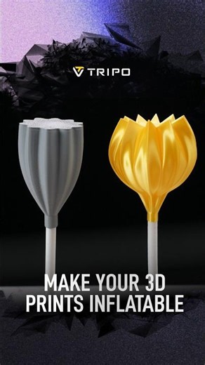 How to make 3D prints inflatable?