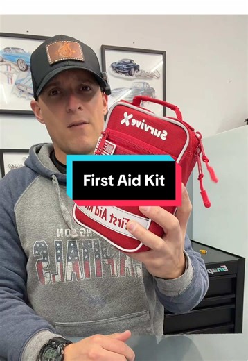 Keep a first aid kit within reach at all times. There is no better kit than the one from SurviveX. #firstaid #firstaidkit #woundcare #campinggear #survivaltips