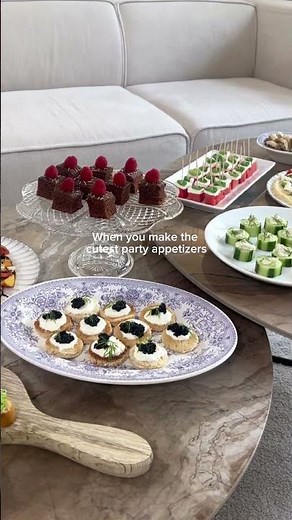 10 easy party appetizer ideas 🤍 Full video with the recipes on my page #appetizer #appetizerideas
