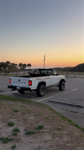 Michael Wagner on Instagram: "What a fun rescue! Would you drive this little Dakota?? 😊 #budgetbuildz #youtube #rescue #rebuild #flooded #dodge #rare #dakota #convertible #copart #roadtrip #4x4 #classic #firstgen #beach #sunset #myrtlebeach"