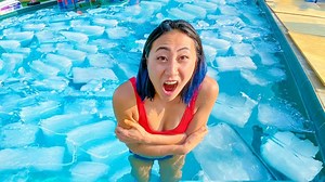 I'm going to be testing the limits of my pool by putting in 5000 lbs of ice. I'll be documenting the entire process and seeing how much it changes the temperature and overall dynamics of the swimming area. Stay tuned to find out what happens! 🥶 | Lizzy Capri