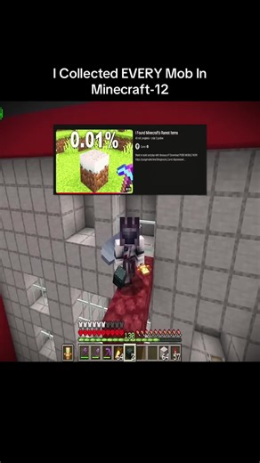 Collecting Every Mob in Minecraft: Rare Mobs Showcase
