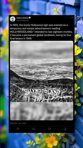 🎬📸 Hollywoodland: The Birth of an Iconic Landmark! 🌟🏞️ #HollywoodVibes