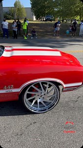 3.4K views · 248 reactions | @roc2steady Comin thru gettin active in his Nasty Red LSA powered 442 Convertible Cutlass on @forgiato wheels ‍Full video on YouTube #oldsmobile #cutlass442 #w30 | Jco’s Customz LLC | Facebook