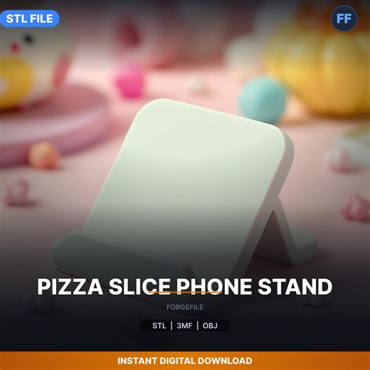 Pizza Slice Phone Stand STL File | Kawaii Collectible | 3D Print Download - Etsy