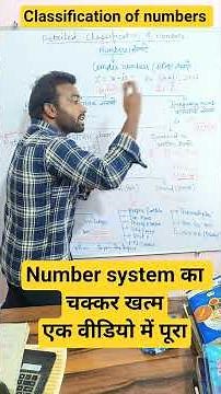 Types of number | Detailed classification 🔥 #maths #ssc
