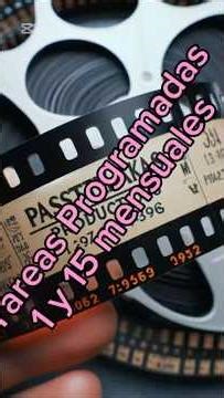 Tareas Programadas 1 y 15 mensuales