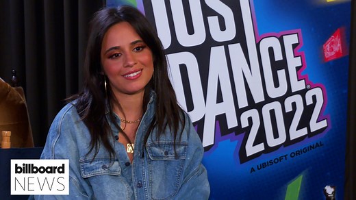 Billboard News: Camila Cabello surprises and dances with fans to her hit song ‘Don’t Go Yet' while trying out the new Just Dance 2022 game. | Billboard