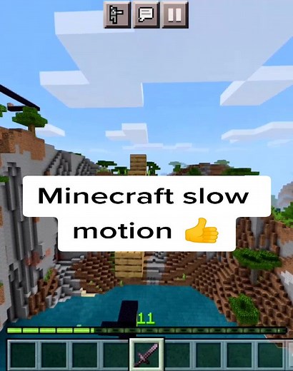 Exploring slow motion effects in Minecraft