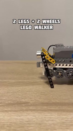 2 Legs 2 Wheels LEGO Walker #lego #legotechnic #mechanism #mechanical #mechanicalengineering #legos | Bricks Master Builders
