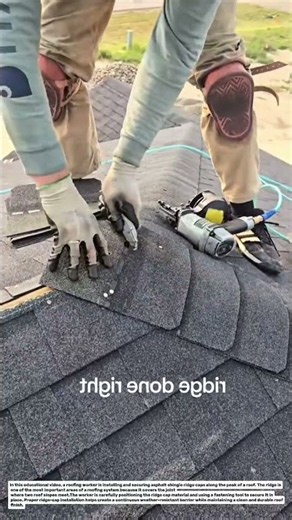 Ridge Done Right | Professional Asphalt Shingle Ridge Cap Installation.
