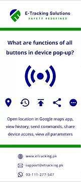 2- What are functions of all buttons in device pop-up? - eTracking.pk Helping Guide Tutorials 2025
