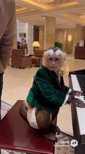 Wow monkey playing keyboard #funny #comedy #shortvideo