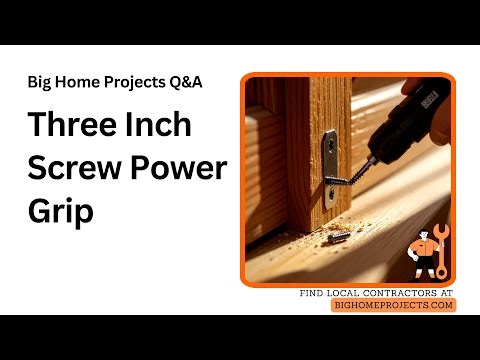 Three-Inch Framing Grip: Strike Plate Screw Method
