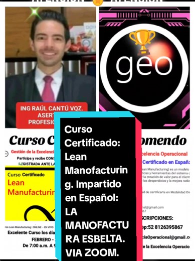 Curso Certificado en Lean Manufacturing Online