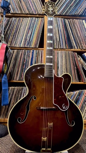 Guitars West | The 1949 Epiphone Emperor Cutaway is an exceptionally rare, top of the line 18.5-inch archtop acoustic guitar from Epiphone during the peak... | Instagram