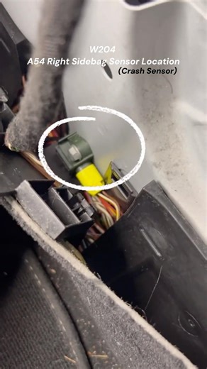 W204 Crash Sensor Location | Mercedes C Class | B009749