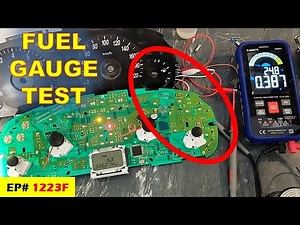 {1223F} Fuel gauge circuit repair and testing - dashboard cluster
