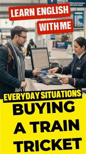 Practical English Dialog: Get Your Train Ticket - B1 level - Everyday situations #easyenglishtalk